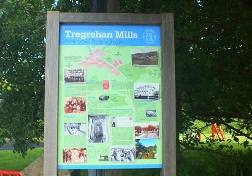 Photo Gallery Image - History  Board at the entrance to Tregrehan Playing Fields